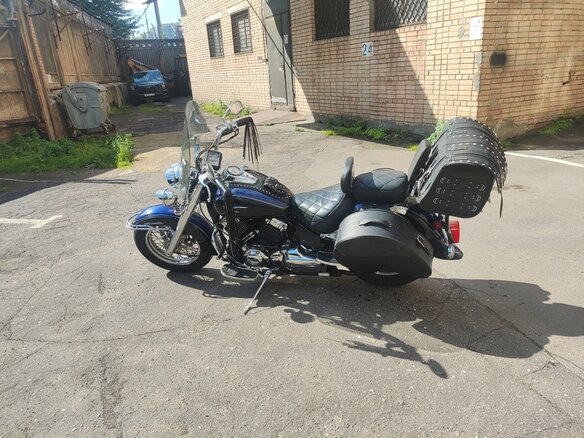 2005 Yamaha XVS650 Drag Star, синий, 420000 рублей - вид 6