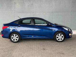 2015 Hyundai Solaris I Рестайлинг, синий, 1050000 рублей, вид 5