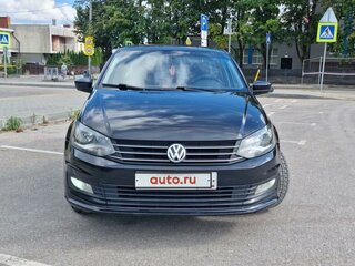 2017 Volkswagen Polo V Рестайлинг, чёрный, 1200000 рублей, вид 4