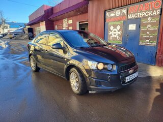 2013 Chevrolet Aveo II, чёрный, 630000 рублей, вид 3