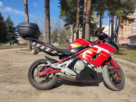 2006 Kawasaki ER-6F (Ninja 650R), красный, 380000 рублей, вид 1
