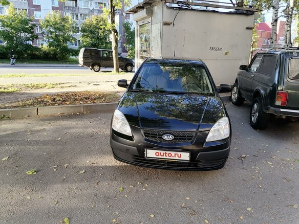 2009 Kia Rio II, чёрный - вид 1