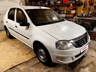 2012 Renault Logan I Рестайлинг, белый, 300000 рублей, вид 1