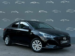 2022 Hyundai Solaris II Рестайлинг, чёрный, 1630600 рублей, вид 3