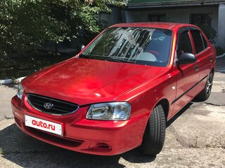 2007 Hyundai Accent ТагАЗ II, красный, 620000 рублей, вид 1