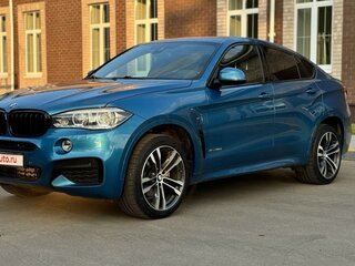 2018 BMW X6 30d II (F16), голубой, 5450000 рублей, вид 2