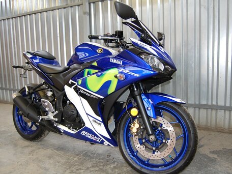2015 Yamaha YZF-R25, синий, 425000 рублей, вид 1