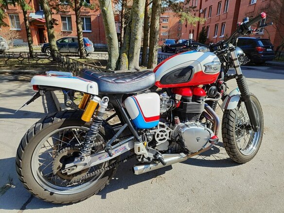 2006 Triumph Scrambler, белый, 850000 рублей - вид 3