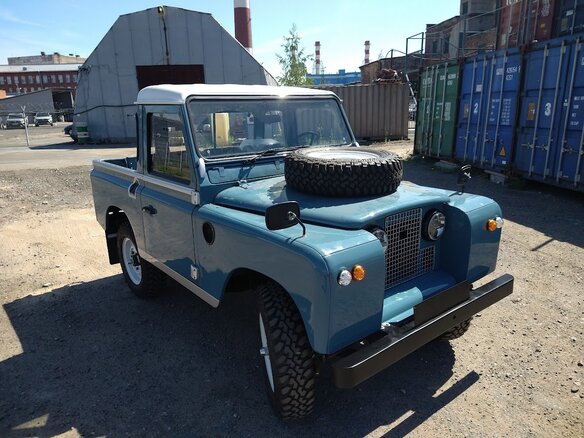 1982 Land Rover Series III, голубой - вид 1
