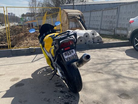 2002 Honda CBR 600F, жёлтый, 400000 рублей, вид 5