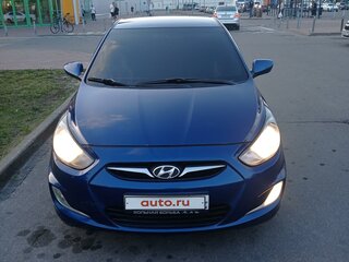 2012 Hyundai Solaris I, синий, 460000 рублей, вид 2