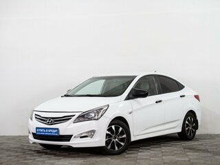2014 Hyundai Solaris I Рестайлинг, белый, 789000 рублей, вид 3