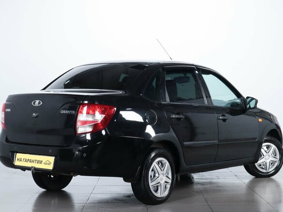 2015 Lada (ВАЗ) Granta I, чёрный, 419000 рублей - вид 5