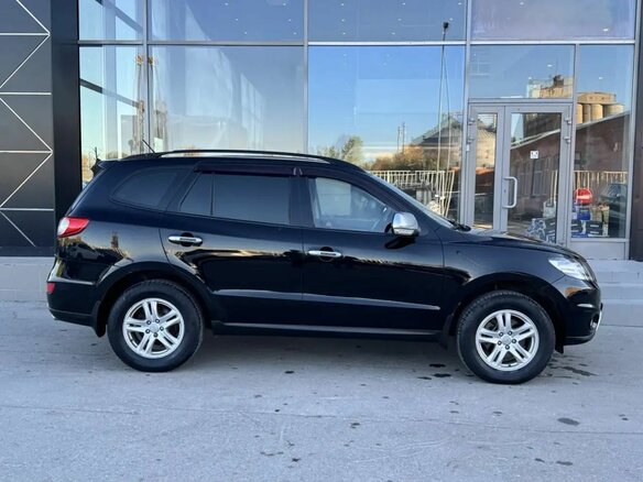 2011 Hyundai Santa Fe II Рестайлинг, чёрный - вид 3