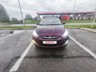 2011 Hyundai Solaris I, фиолетовый, 650000 рублей, вид 2