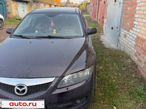 2006 Mazda 6 I (GG) Рестайлинг, чёрный, 480000 рублей