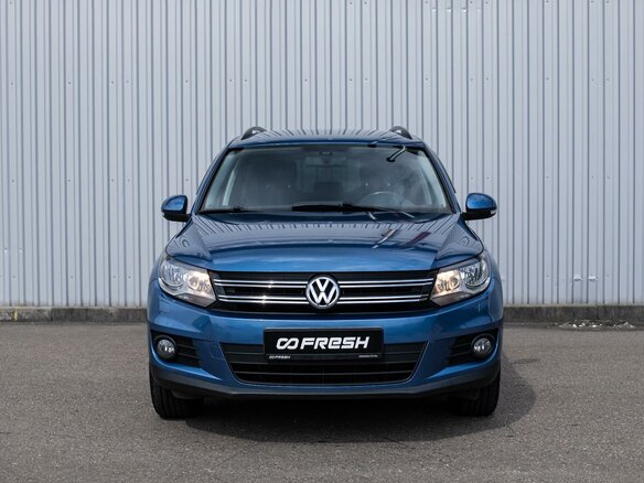 2012 Volkswagen Tiguan I Рестайлинг, синий - вид 2