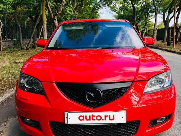 2006 Mazda 3 I (BK) Рестайлинг, красный, 470000 рублей - вид 1
