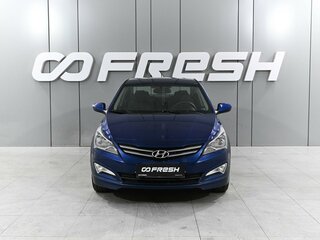 2014 Hyundai Solaris I Рестайлинг, синий, 945000 рублей, вид 3