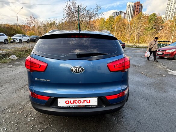 2014 Kia Sportage III Рестайлинг, синий, 1230000 рублей - вид 9