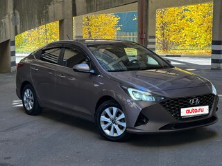 2020 Hyundai Solaris II Рестайлинг, коричневый, 1459000 рублей, вид 5