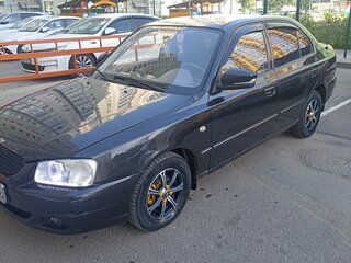 2008 Hyundai Accent ТагАЗ II, чёрный, 500000 рублей, вид 4