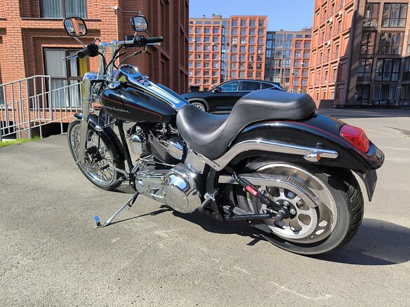 2001 Harley-Davidson Softail Deuce, чёрный, 750000 рублей - вид 5