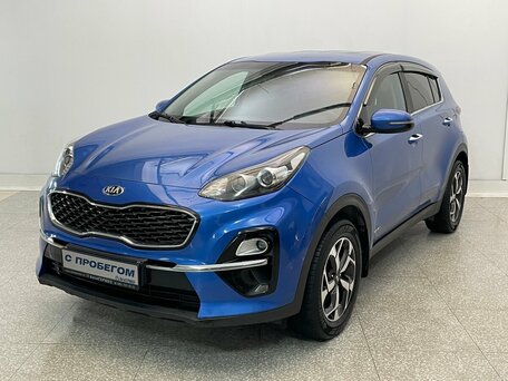 2018 Kia Sportage IV Рестайлинг, синий, 1970000 рублей, вид 1