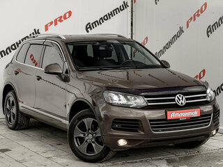 2012 Volkswagen Touareg II, коричневый, 1730000 рублей, вид 3