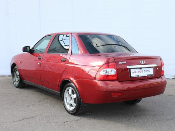 2008 Lada (ВАЗ) Priora I, красный, 295000 рублей - вид 4