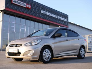 2011 Hyundai Solaris I, бежевый, 567573 рублей, вид 1