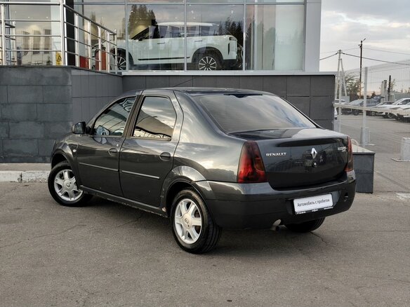 2008 Renault Logan I, серый, 320000 рублей - вид 6