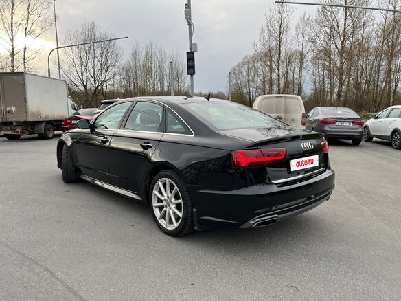2015 Audi A6 IV (C7) Рестайлинг, чёрный - вид 3