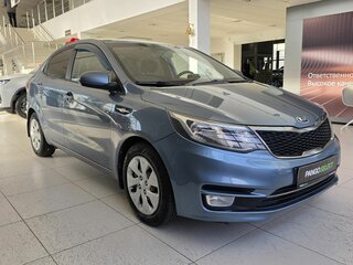 2015 Kia Rio III Рестайлинг, синий, 849000 рублей, вид 3