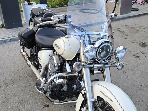 2002 Yamaha XVS1100, бежевый, 655000 рублей - вид 5
