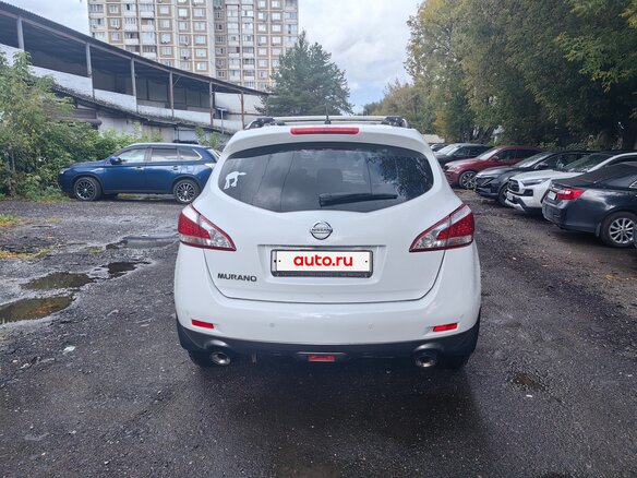 2013 Nissan Murano II (Z51) Рестайлинг 2, белый - вид 4