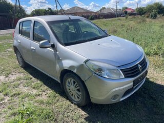 2013 Renault Sandero I, серебристый, 380000 рублей, вид 1