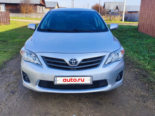 2012 Toyota Corolla X (E140, E150) Рестайлинг, серебристый, 1350000 рублей, вид 2