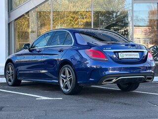 2018 Mercedes-Benz C-Класс 200 IV (W205) Рестайлинг, синий, 2950000 рублей, вид 4
