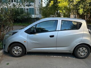 2012 Chevrolet Spark III, серебристый, 550000 рублей, вид 4