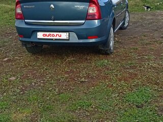 2013 Renault Logan I Рестайлинг, синий, 450000 рублей, вид 3