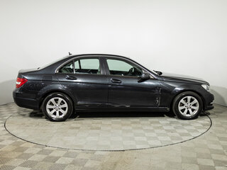 2012 Mercedes-Benz C-Класс 180 BlueEFFICIENCY III (W204) Рестайлинг, чёрный, 1399700 рублей, вид 4