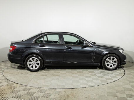 2012 Mercedes-Benz C-Класс 180 BlueEFFICIENCY III (W204) Рестайлинг, чёрный, 1399700 рублей, вид 4