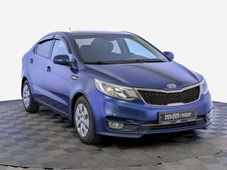 2016 Kia Rio III Рестайлинг, синий, 1080000 рублей, вид 3