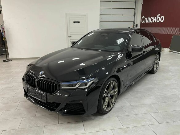 2021 BMW 5 серии 530d xDrive VII (G30/G31/G38) Рестайлинг, чёрный, 4600000 рублей
