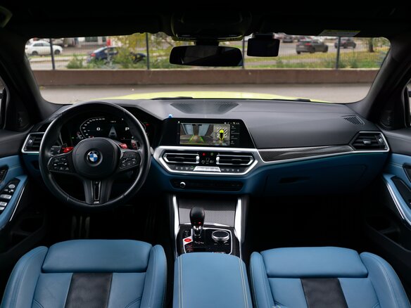2022 BMW M3 Competition Package VI (G80), жёлтый, 9300000 рублей - вид 13