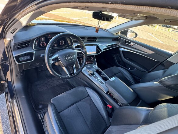 2019 Audi A6 40 TDI V (C8), синий, 3600000 рублей - вид 9