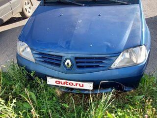 2008 Renault Logan I, синий, 130000 рублей, вид 1