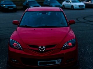 2007 Mazda 3 I (BK) Рестайлинг, красный, 870000 рублей, вид 3