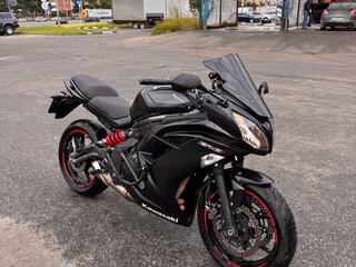 2013 Kawasaki ER-6F (Ninja 650R), чёрный, 490000 рублей, вид 1